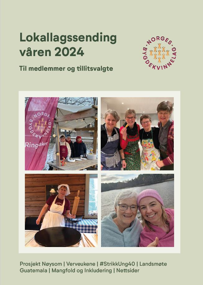 Forsiden av lokallagssendingen