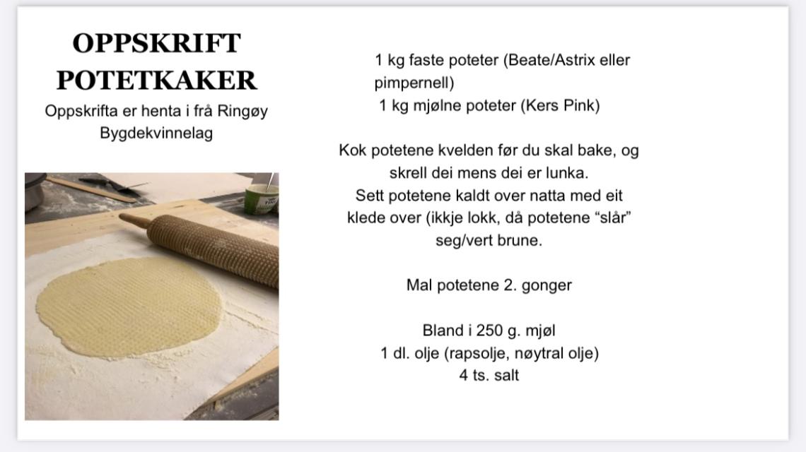 Dette var dagens oppskrift