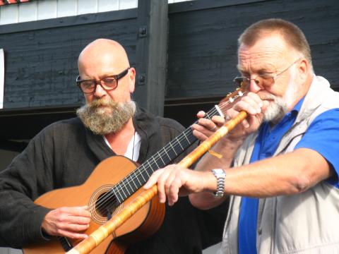 Olaf Brastad og Vidar Sten Hansen i 2.ode til Hillestads bygdekvinner