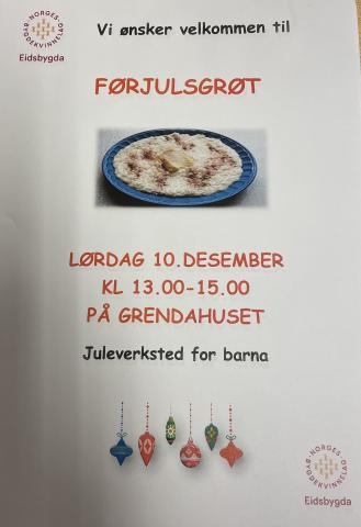 Plakat grøtdag