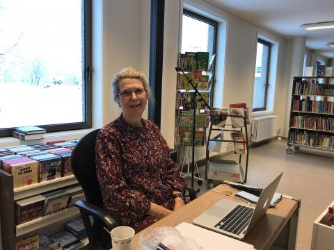 Kvissmeister Eva Hilde Lingaas klar til dyst.