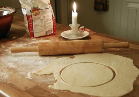 Lefsebaking.