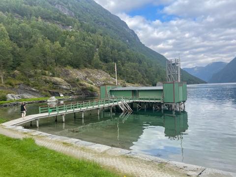 Badehuset på Hellesylt.