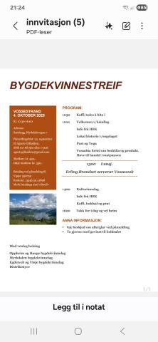 Plakat med informasjon om streif