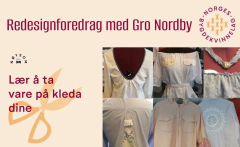 Redesignforedrag med Gro Nordby