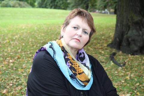 Marna Ramsøy, leder i Norges Bygdekvinnelag. Foto: Helle Cecilie Berger.