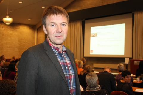 Leder i Norges Bondelag, Lars Petter Bartnes. Foto: Helle Cecilie Berger.