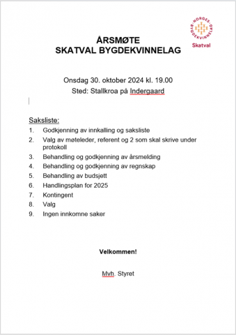 saksliste