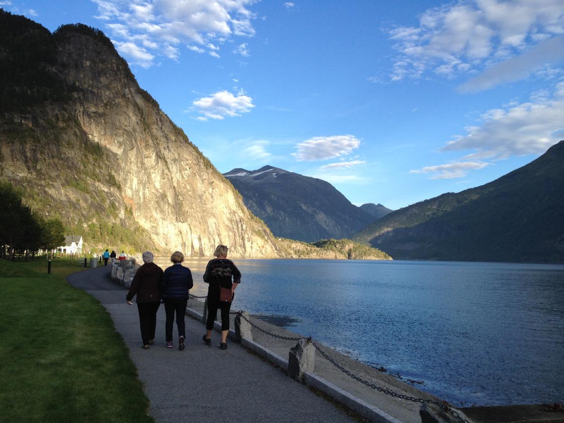 Utsikt mot Syltefjellet og innover mot Fjørå og Tafjord