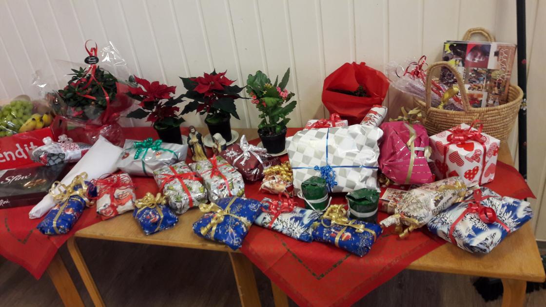 Ingen avslutning uten lotteri. mange hadde med seg gevinster.