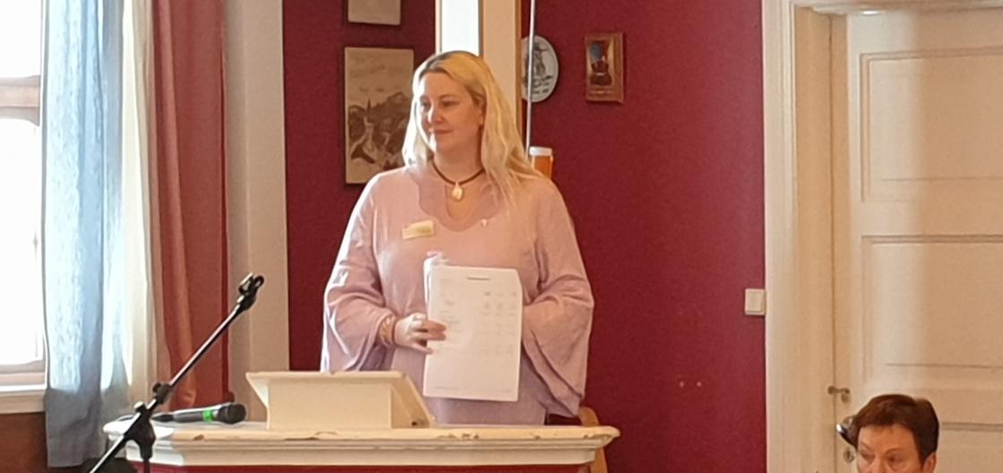 Arbeidsplan ved Linda M. Gusland. Foto: Lene Kristin Bråtejorde.