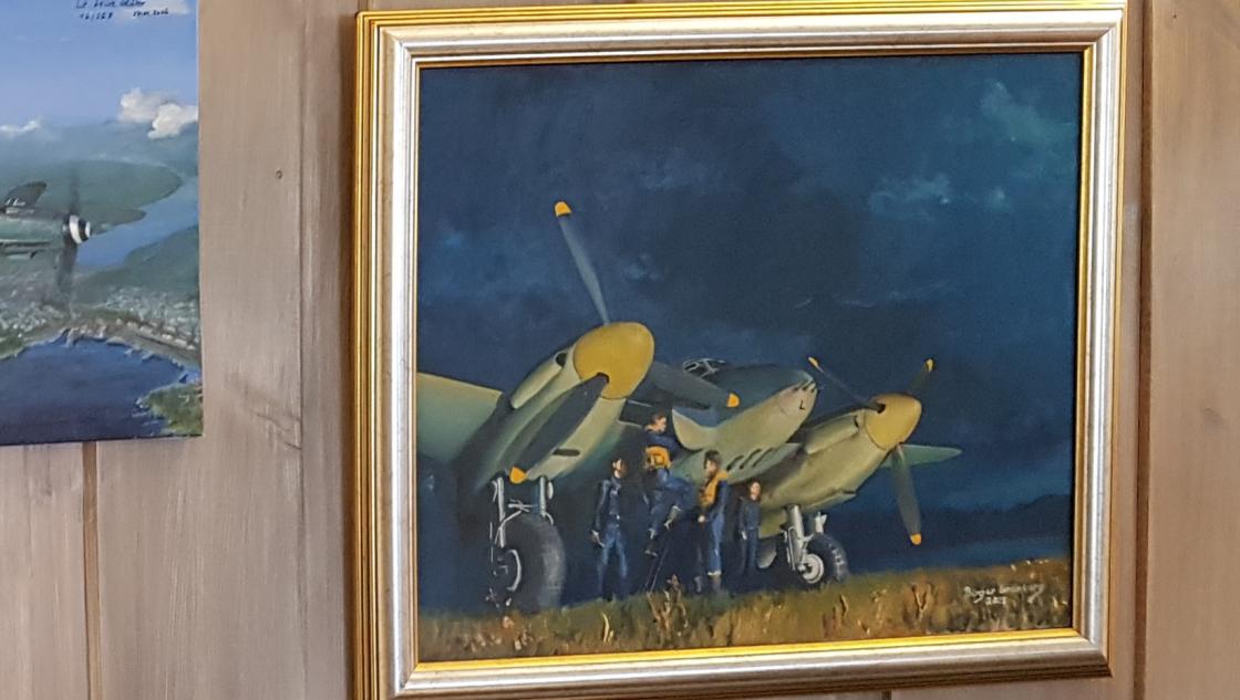 Bilde malt av Birger Grønberg.