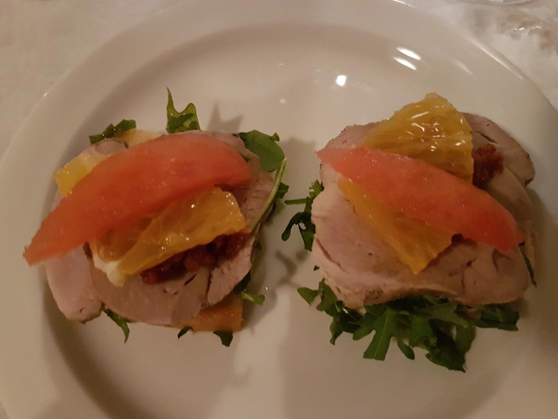 2. tapasrett, svinefilet med soltørka tomater   foto: Aud-Marit Netteland