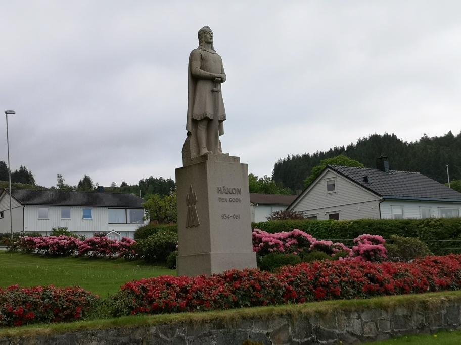 Håkon den gode på Fitjar på Stord Håkon den gode på Fitjar på Stord