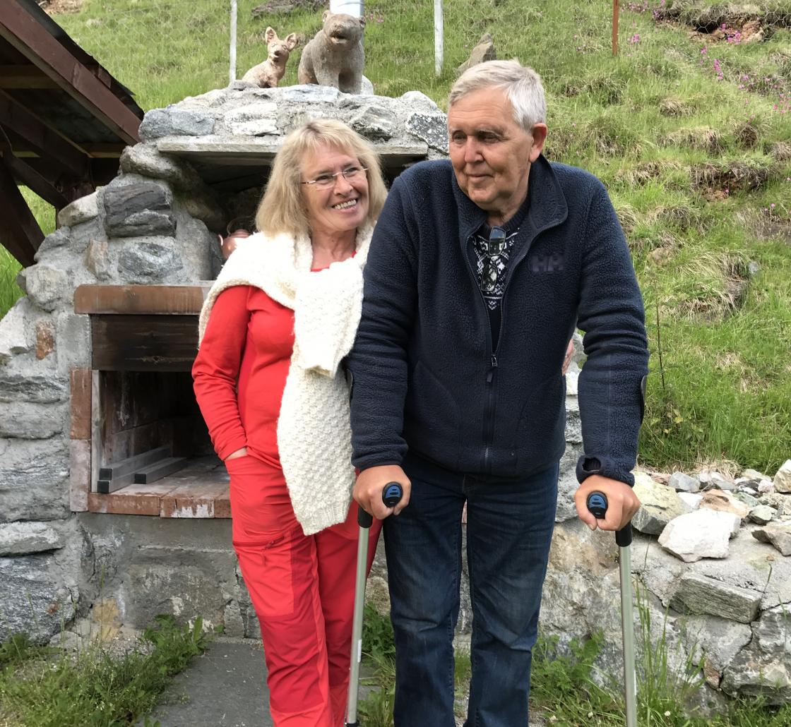 Hallvar og Sølvi Eide tok svært godt imot oss.