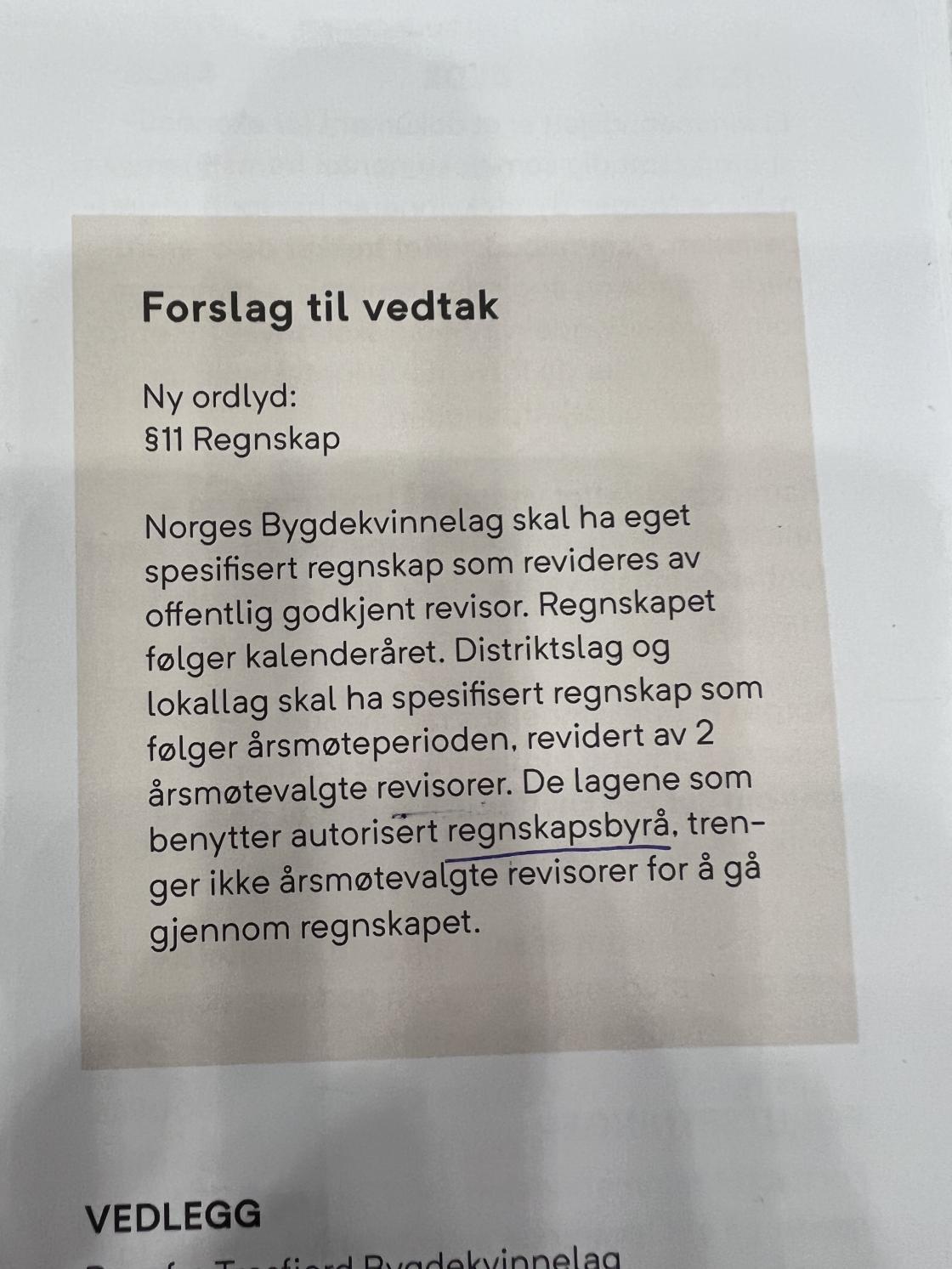 Saken fikk flertall og ble dermed godkjendt