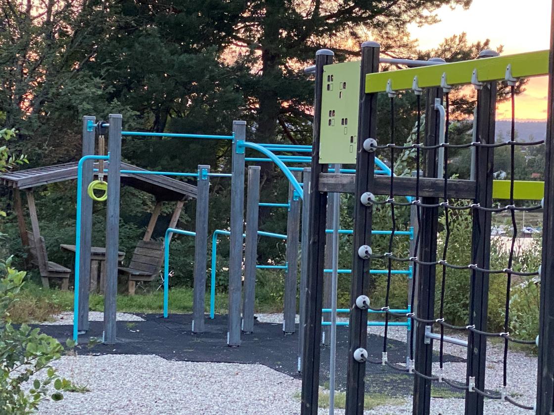 Klatrestativ på Natvedt camping