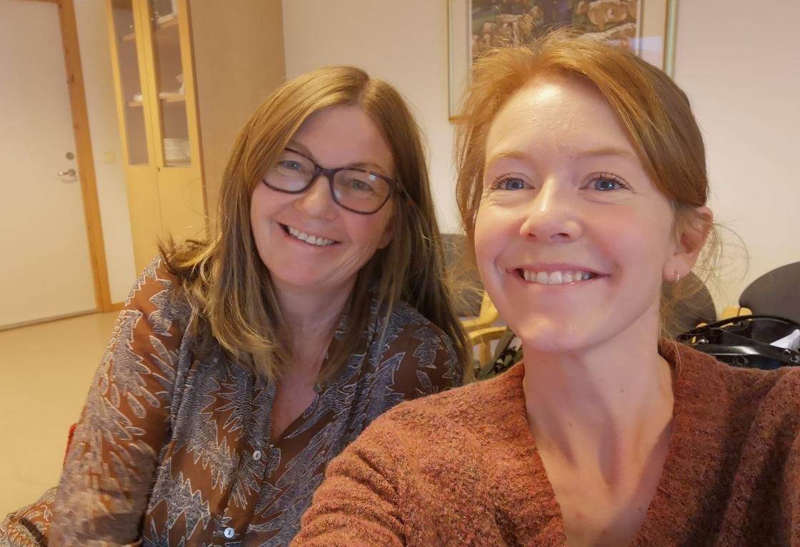 To fornøyde deltagere. Foto: Marie Bjørbæk