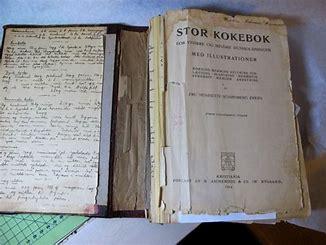 En sliten bok - en bok det er bladd i og brukt; Schønberg Erken