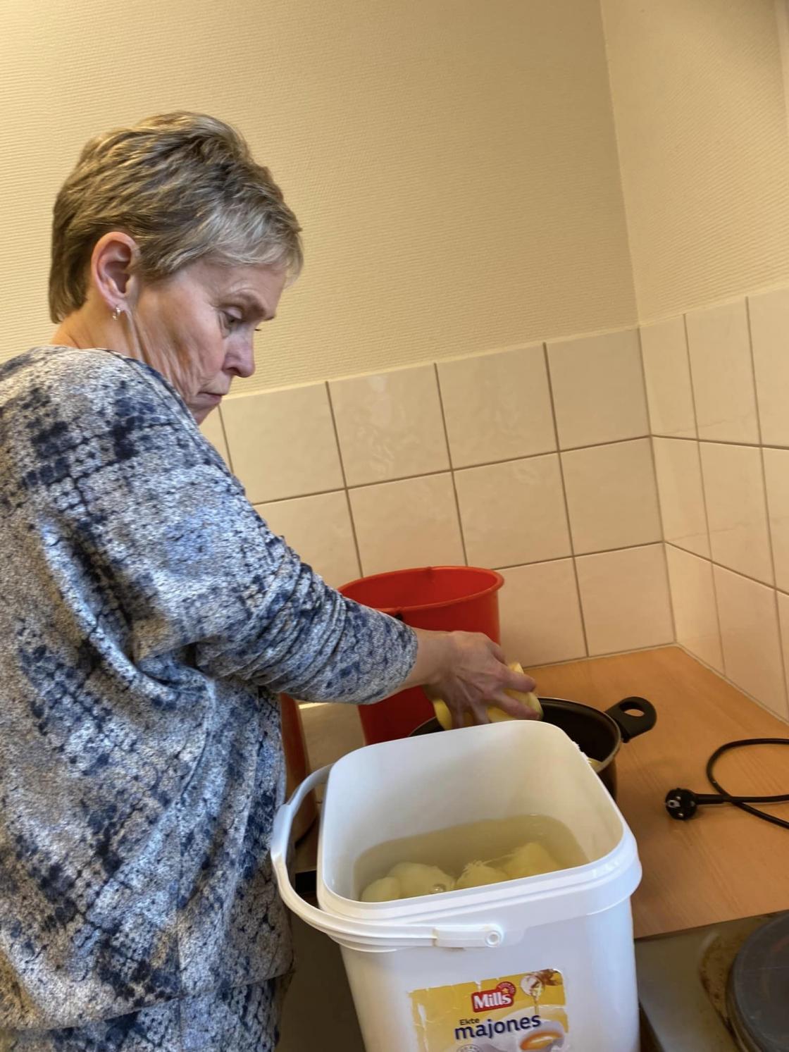 Potetene var heldigvis skrella i går..