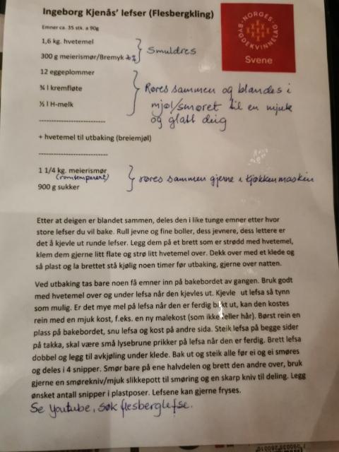 Oppskrift om du vil prøve