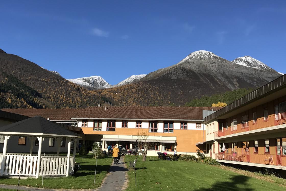 Ein nydeleg haustdag i hagen.