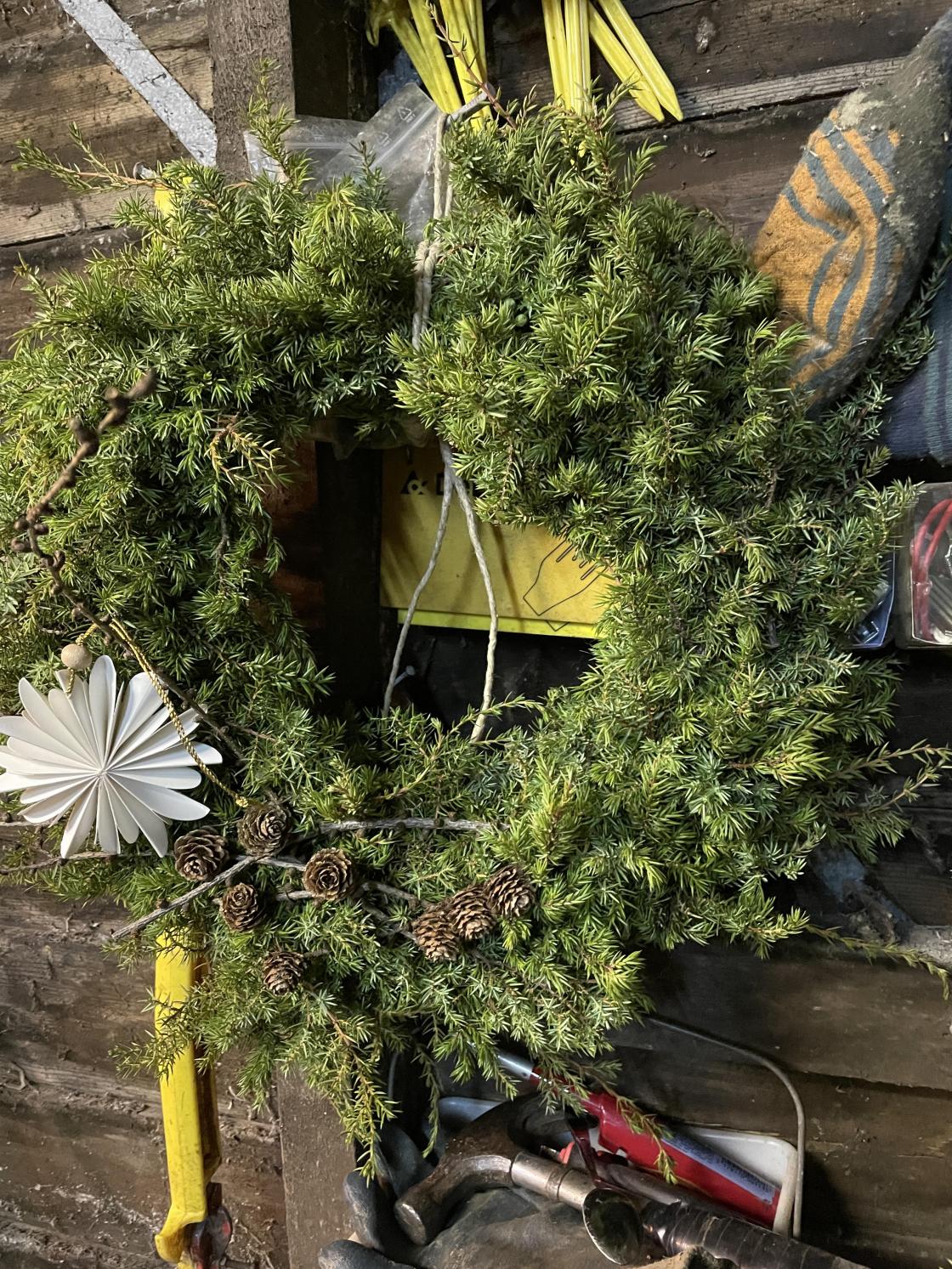 Krans med lerkekongler