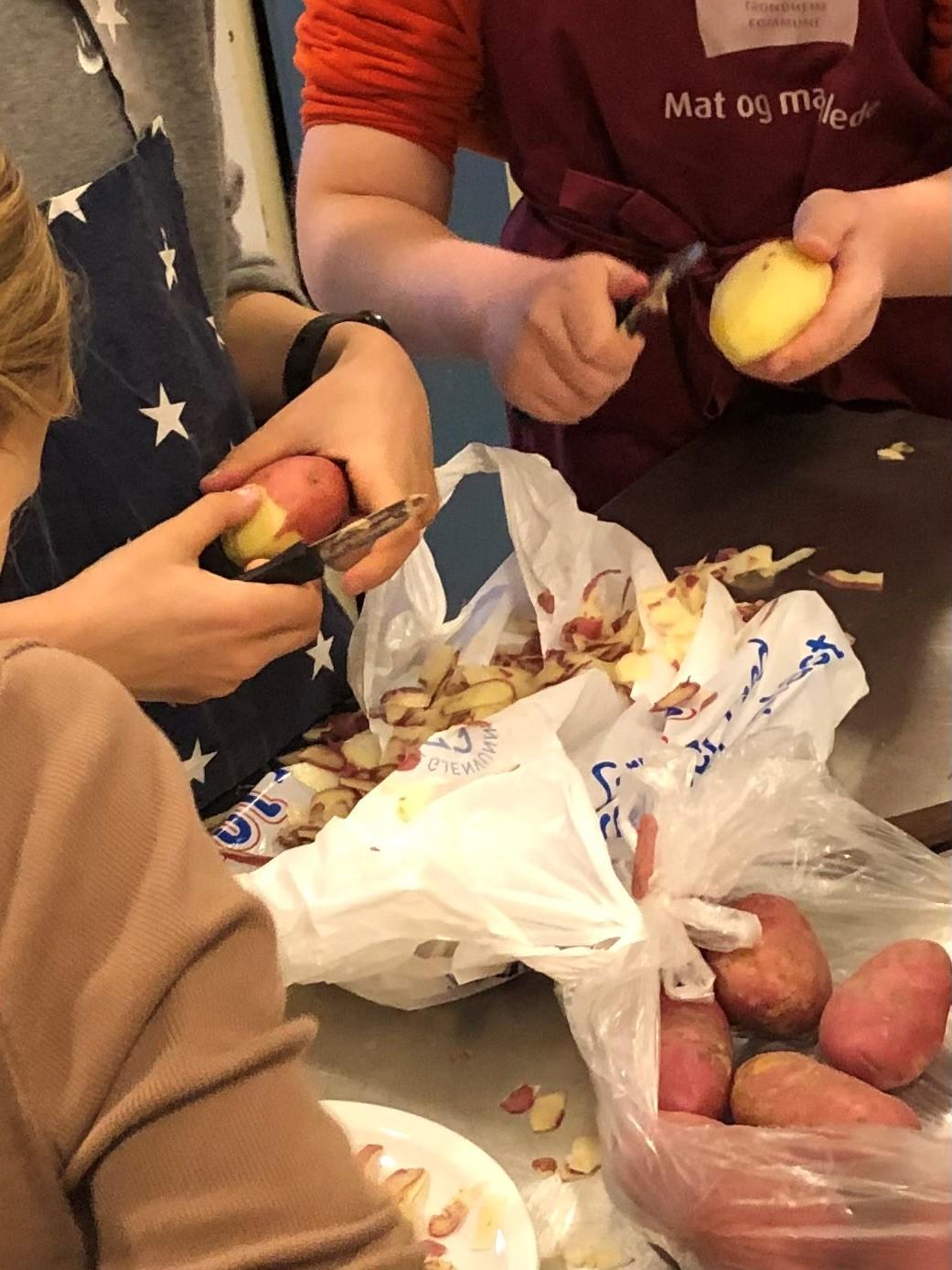 Bygdekvinnelaget i Bratsberg ble med på heimkunnskapstimen hos 6. klassingene på Bratsberg skole. Sammen lagde de kjøttkaker og fruktsalat. Bygdekvinnelag i Bratsberg ble med på heimkunnskapstimen hos 6. klassingene på Bratsberg skole. Sammen lagde de kjøttkaker og fruktsalat.