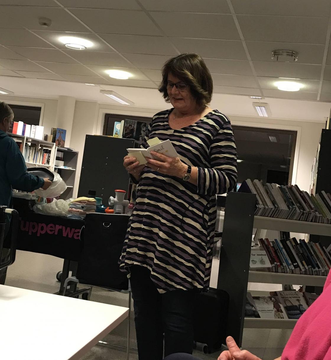 Bjørg var møteleiar og diktlesar.