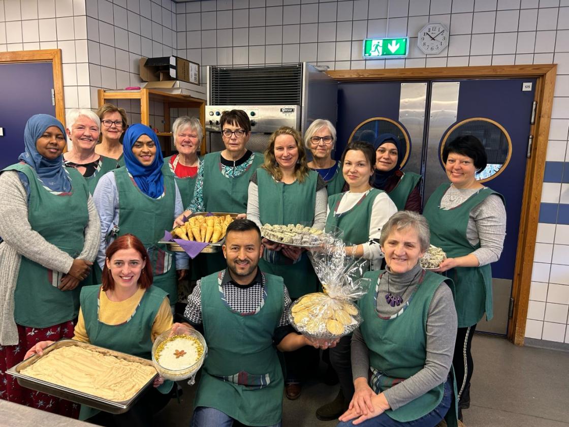 Glade bakedamer. (Alle fotos frå Inger Skjerve Røed)