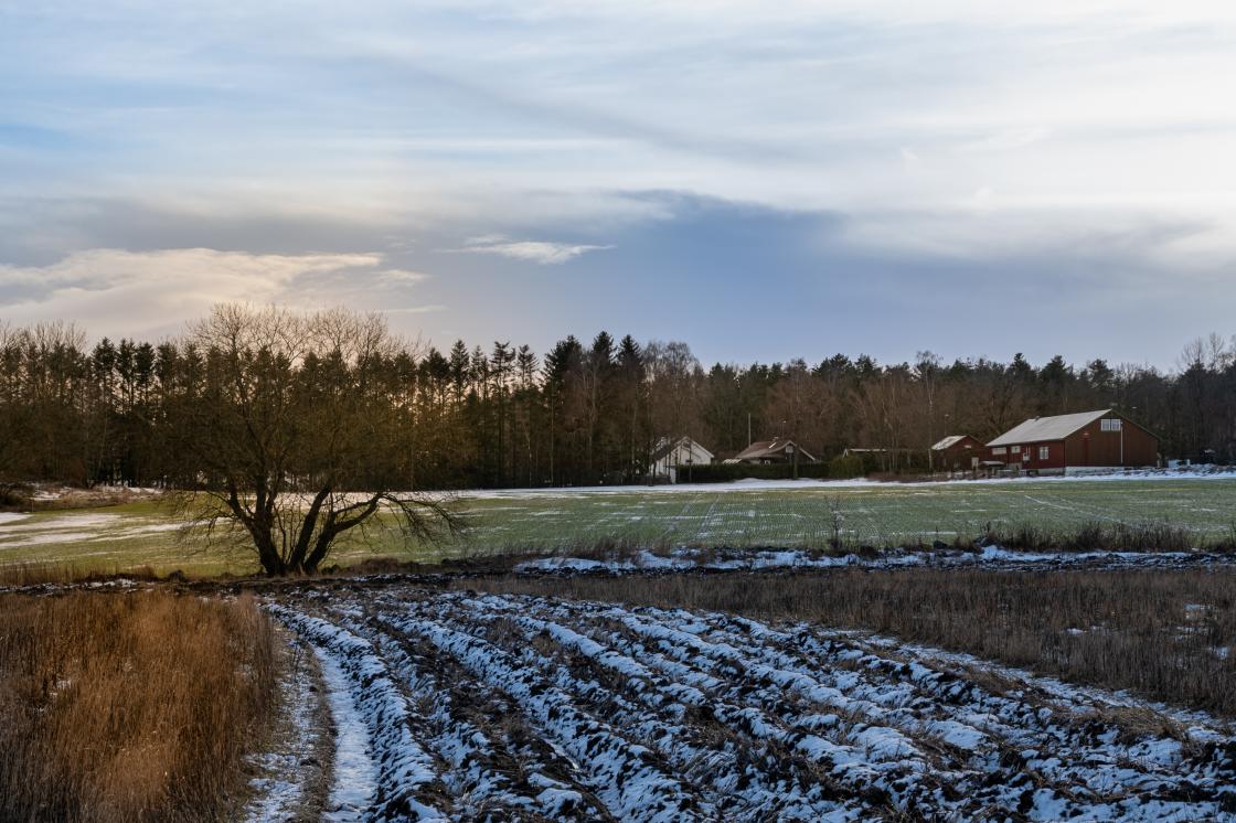 Fortsatt litt igjen av vinteren her i Slagen