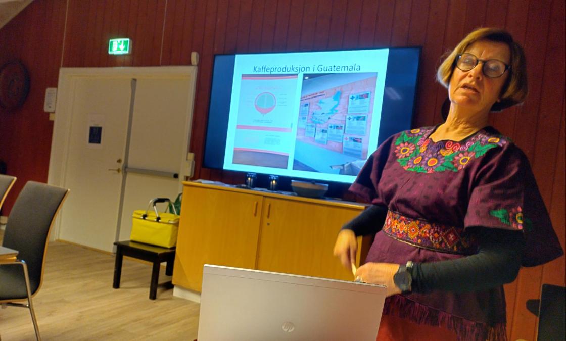 Foredrag om Guatemala på åpent møte