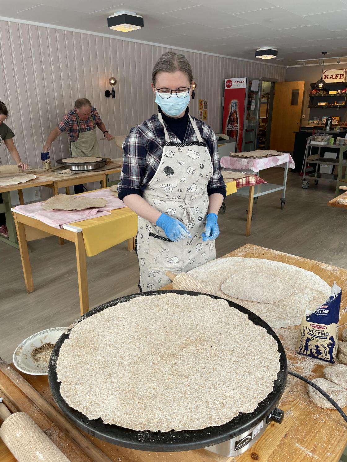 Greit med maske mot mjølstøv