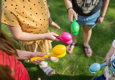 Hvem er raskest med egg på skje?