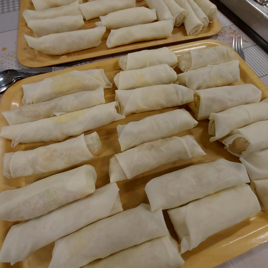 vårruller før fritering