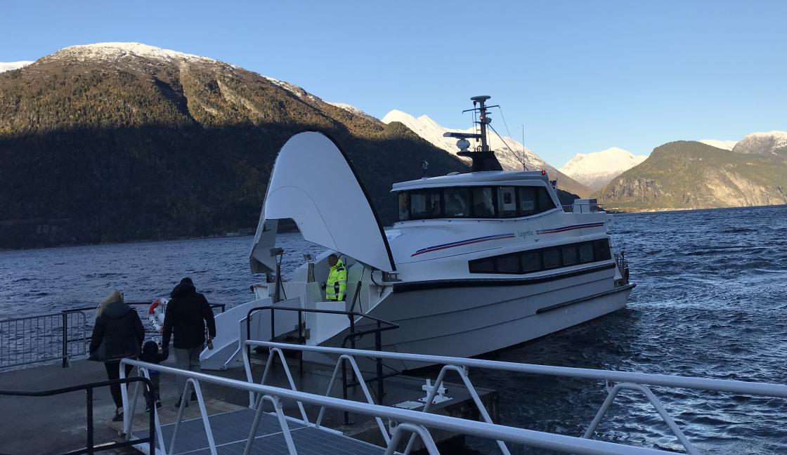 Skyssbåten er klar for neste tur.