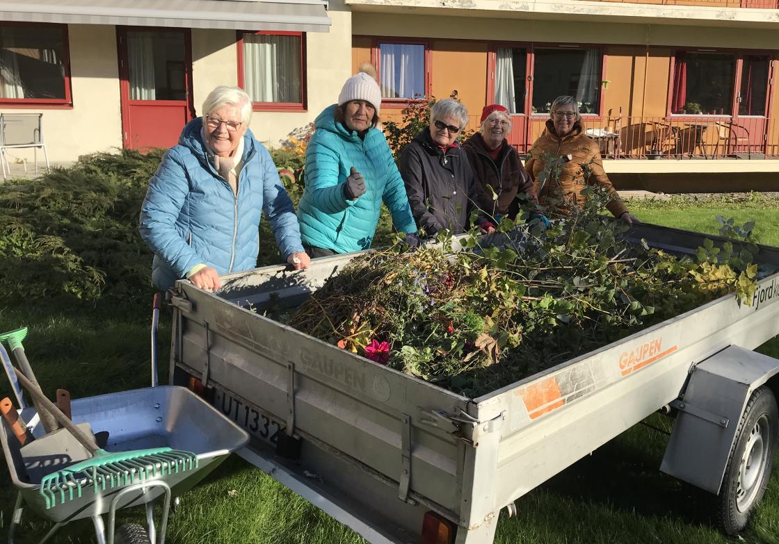 Minidugnad med 7 arbeidsvillige damer.