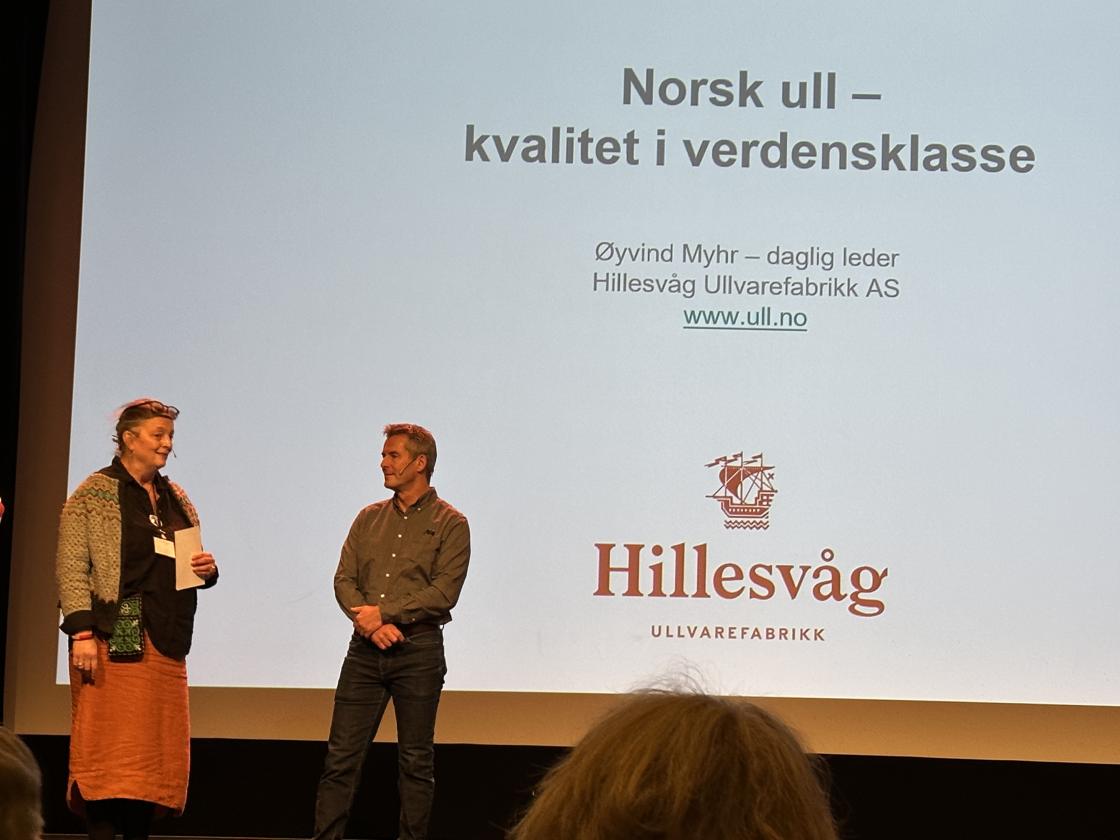 Øyvind Myhr fra Hillesvåg ullvarefabrikk