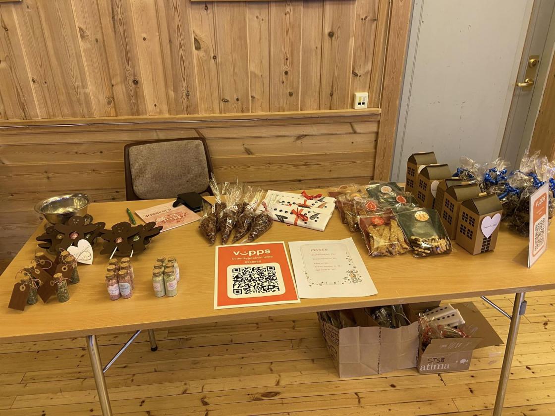 Julemarked med ting vi har laget selv