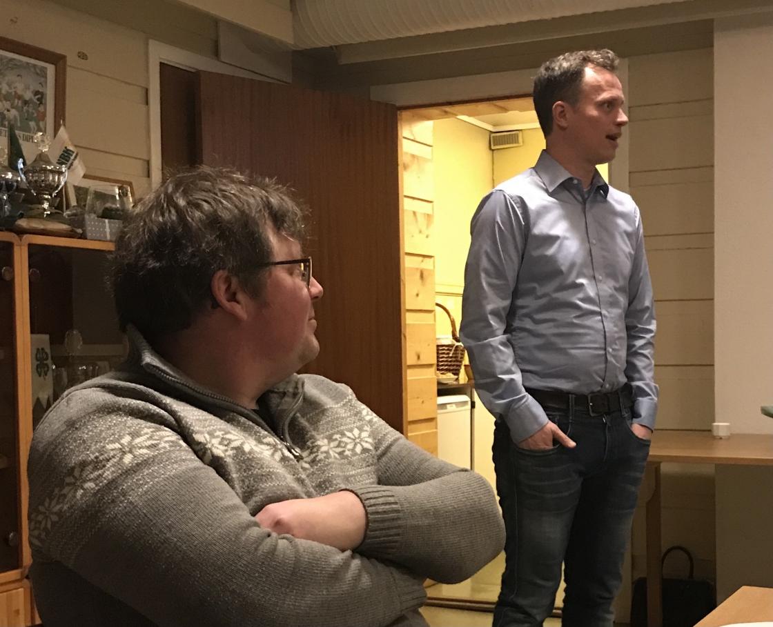 Olav Døvik og gjest Olav Skautvedt sæthre