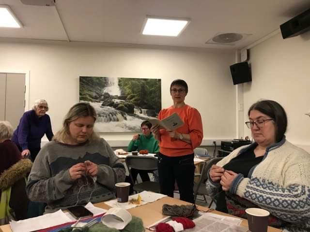 Gerd Janne leser vers av Ingveig A. Haag