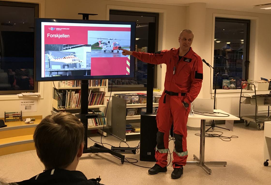 Øivind viste gode bilde og videoar.