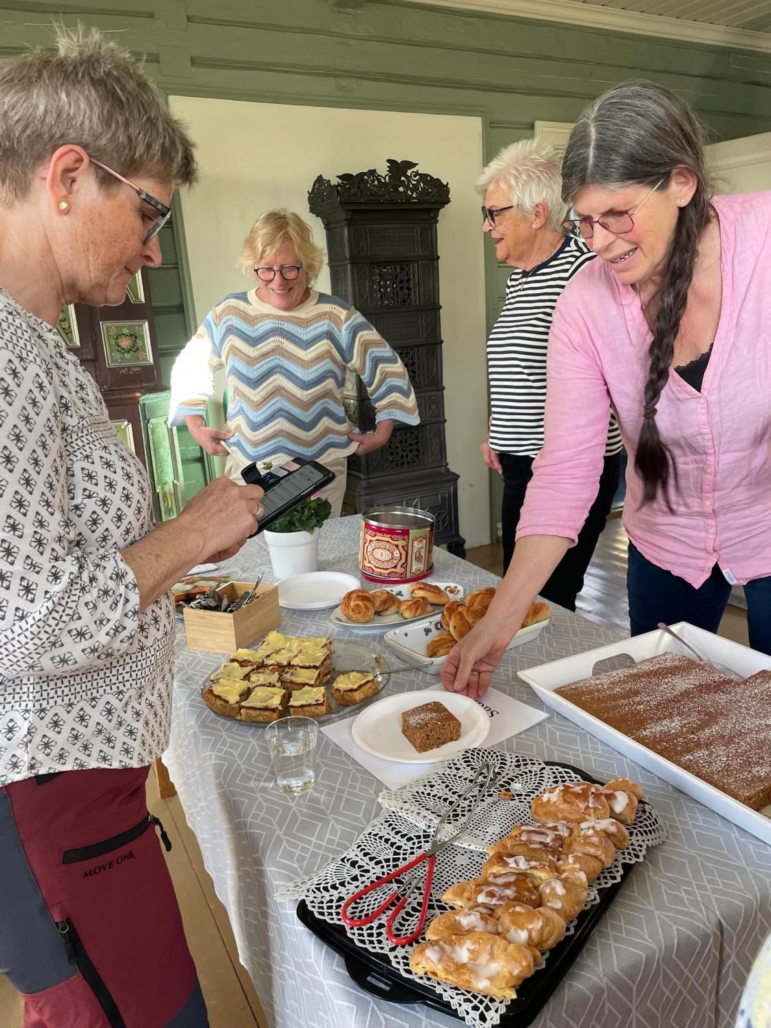 En pust i bakken med deilig hjemmebakt fra Hillestad bygdekvinnelag