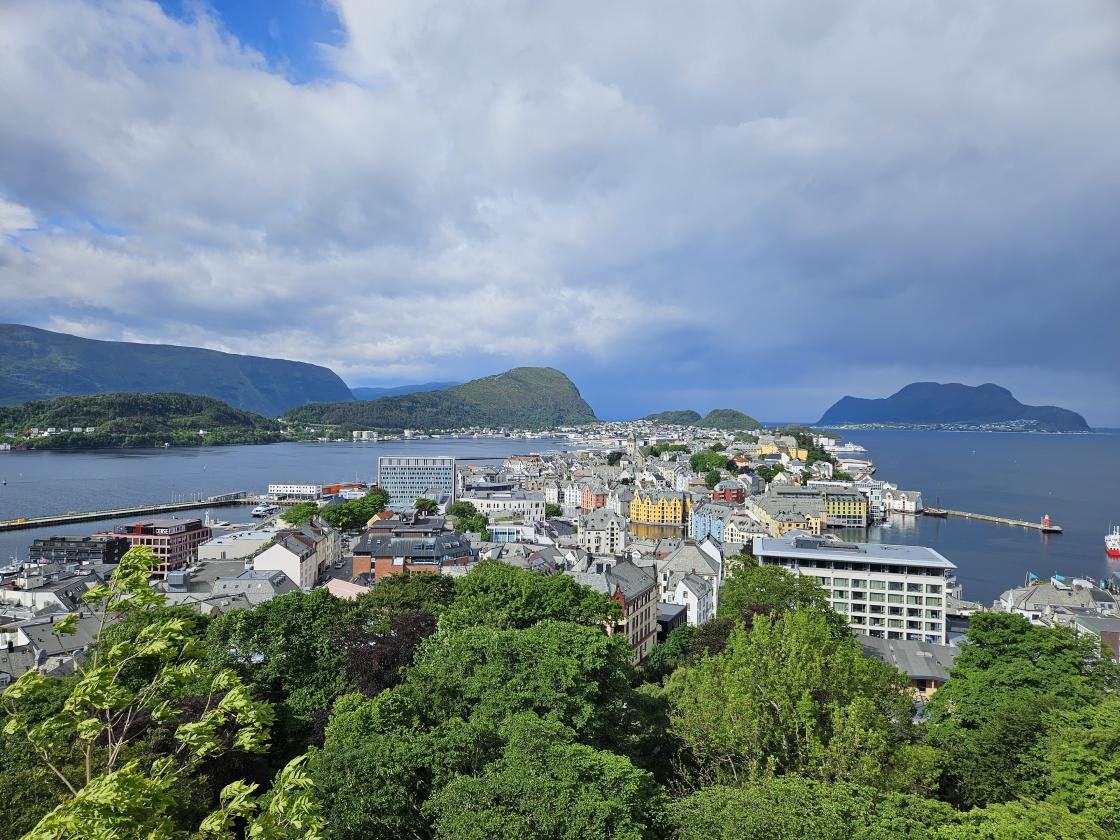 Ålesund sett frå Aksla