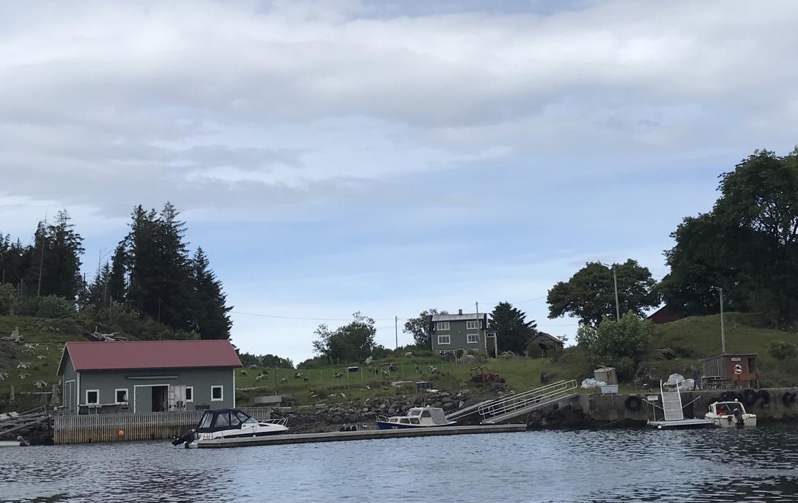 Hatløya, ankomst på garden der Sverre Tafjord vaks opp.