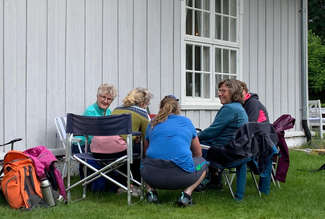 Og så var det quiz - vi klumpa oss sammen
