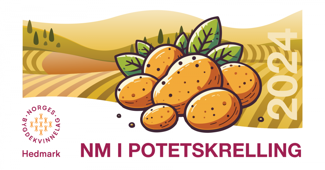 NM POTETSKRELLING 2024, Laget av EKKO GRAFISK, Eirik Strype