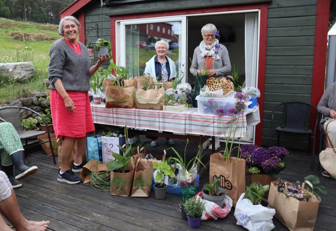 Sissel leder utlodningen.