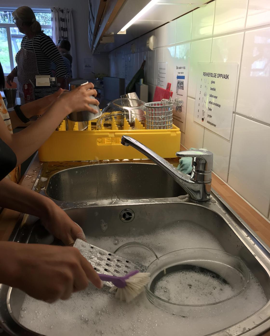 Oppvask måtte også til.