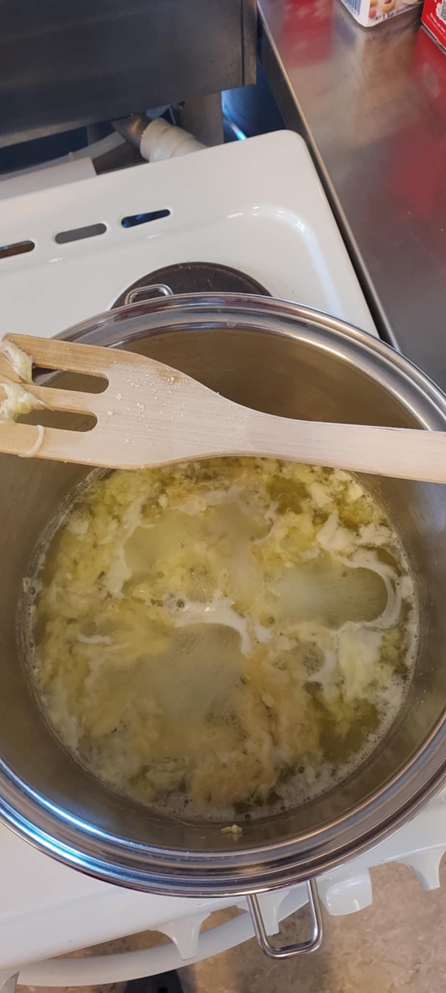 Gryte hvor man ser det skiller seg